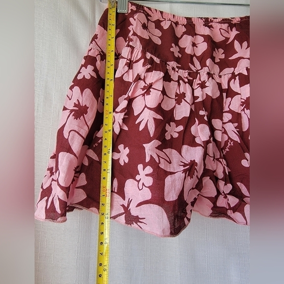 Y2K JUMP Pink Floral Mini Skirt - Picture 2 of 8